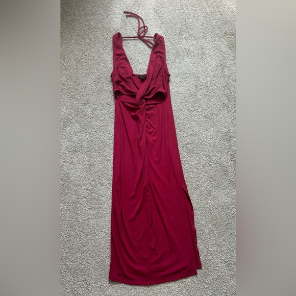 Maxi Dress for Women V Neck Twist Front Sleeveless small​ - Picture 3 of 8